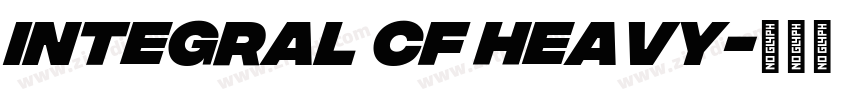 Integral CF Heavy字体转换